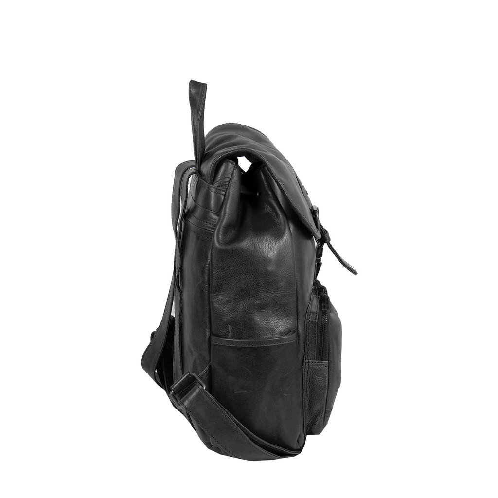 Justified Bags® Nynke Classic Backpack Schwarz Leder