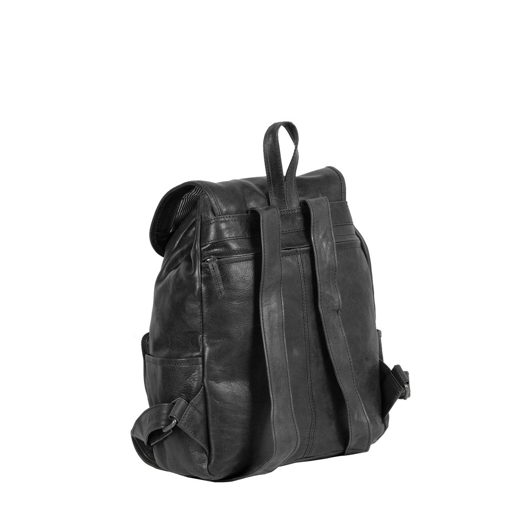 Justified Bags® Nynke Classic Backpack Schwarz Leder