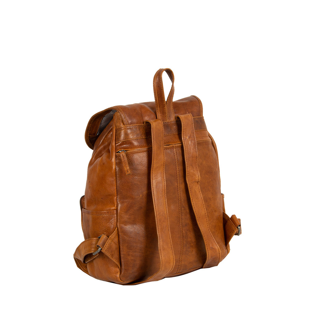 Justified Bags® Nynke Classic Leather Backpack Cognac