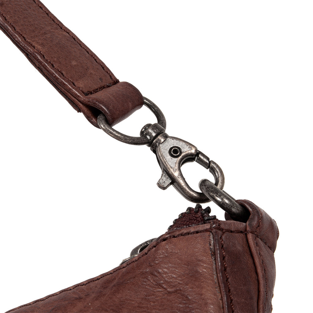 Justified® - Saira - Shoulder Bag - Zipper - Leather - Brown