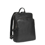 Justified Bags® Everest Leather Laptop Backpack Black