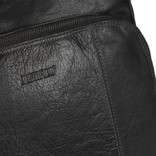 Justified Bags® Everest Laptop-Rucksack aus Leder Schwarz