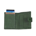 Justified Bags Kailash Creditcard Holder Dark Green Coinpocket