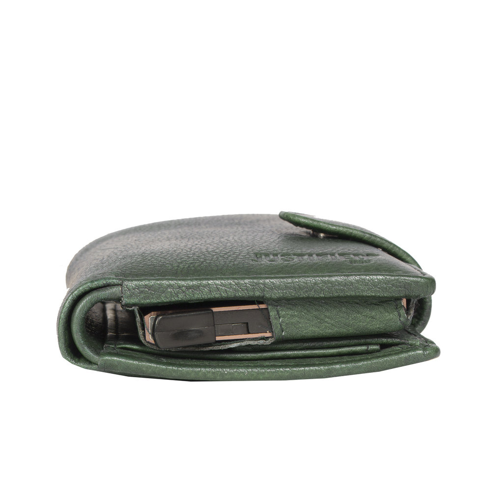 Justified Bags Kailash Creditcard Holder Dark Green Coinpocket