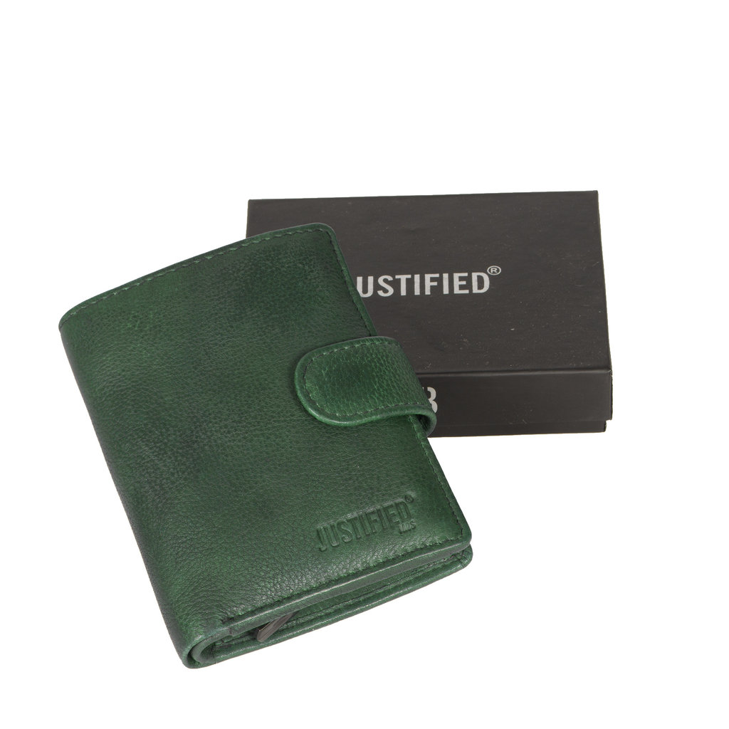 Justified Bags Kailash Creditcard Holder Dark Green Coinpocket