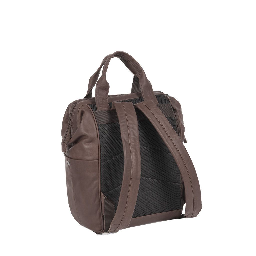 Justified Bags® Yara City Lederen Backpack / Rugtas Bruin