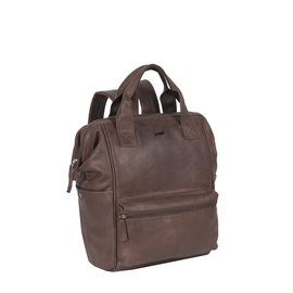 Justified Bags® Yara City Leather Backpack Brown