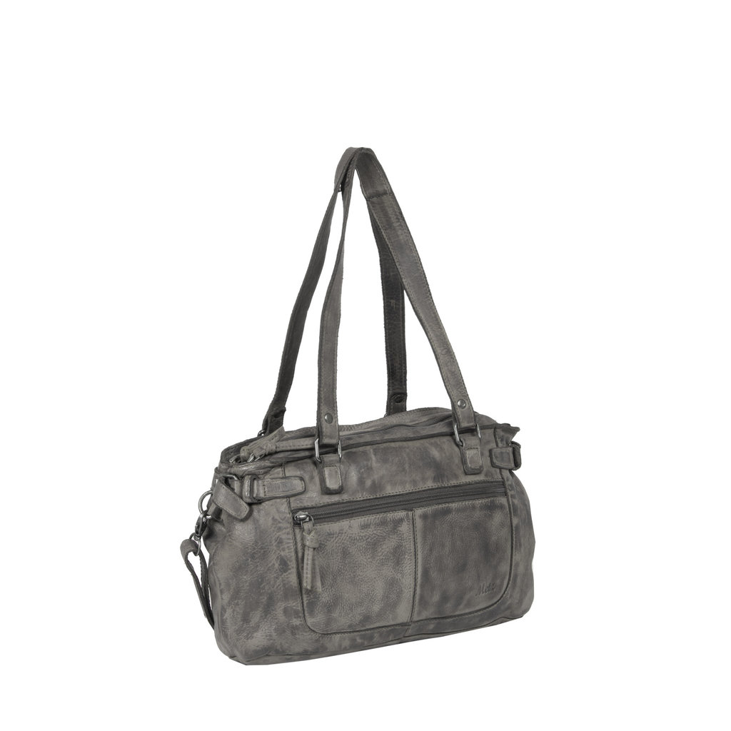 Justified® Roma - Handtas - Schoudertas - Shopper -Grey