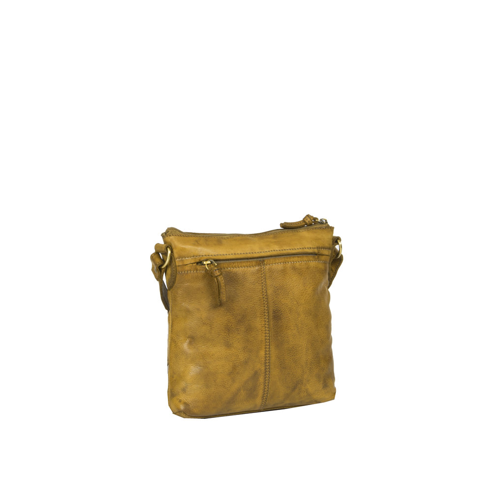 Chantal Top Zip Schoulderbag Mustard