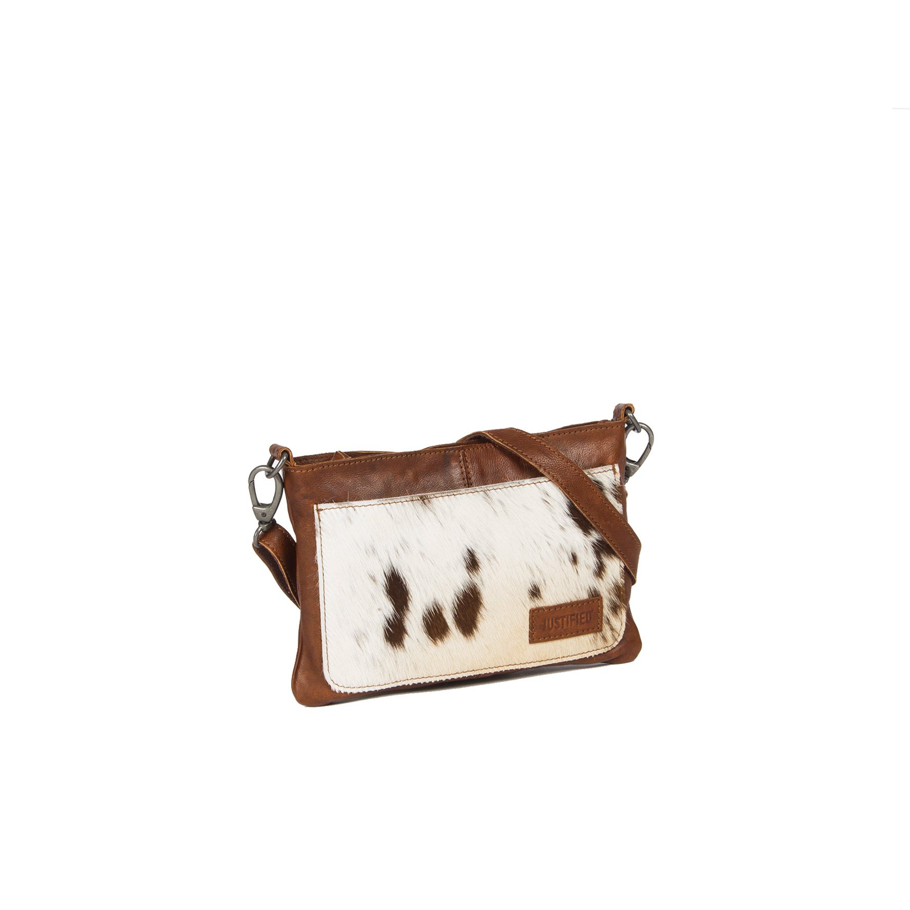 Justified Bags Cow Evening Bag Cognac