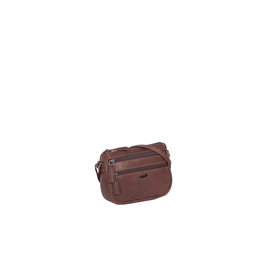 Yara Small Top Zip Brown