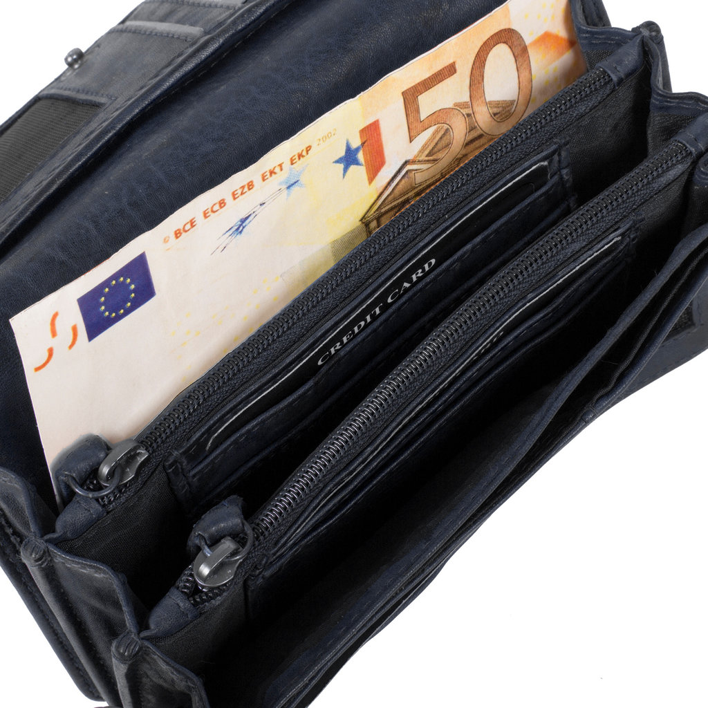 Justified® - Roma - Wallet - Leather - Navy Blue