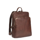 Justified Bags® Everest Leather Laptop Bag Documents Backpack Brown