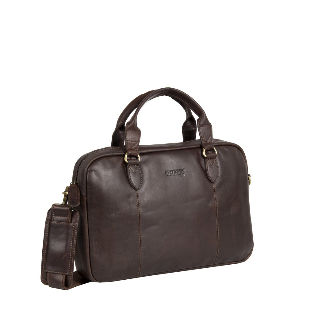 Justified Bags Max Brown Business Bag Laptop 13"