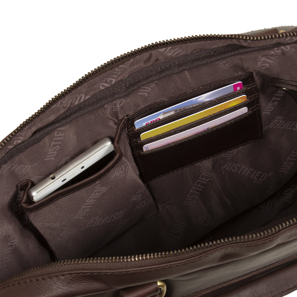 Justified Bags Max brown laptop 