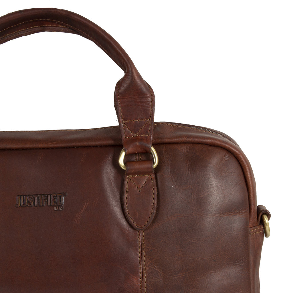 Justified Bags Max Cognac Business Bag Laptop 13"