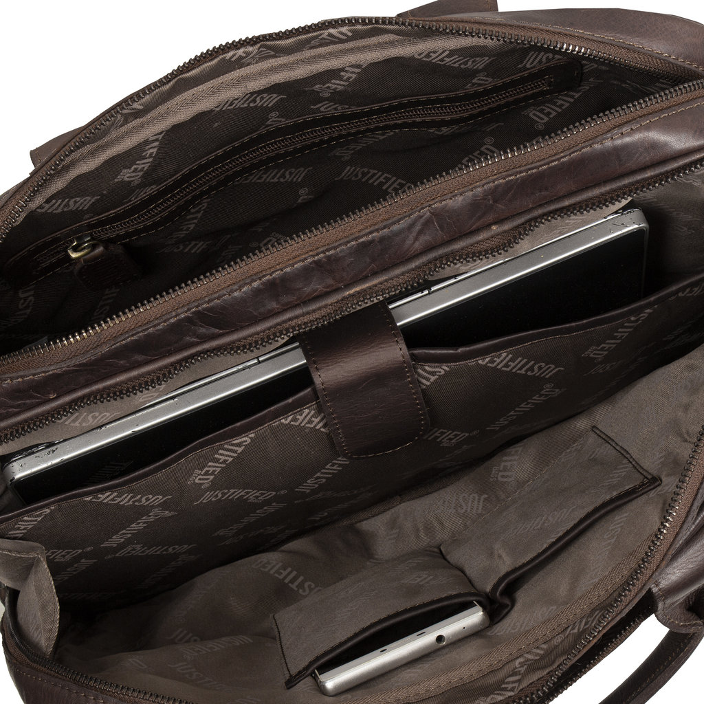 Justified Bags Max  13" Laptop Bag Brown