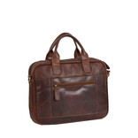 Justified Bags® - Max Laptop Business Bag - Laptop Bag - 13'' Laptop - Cognac Laptop - Leather - Cognac