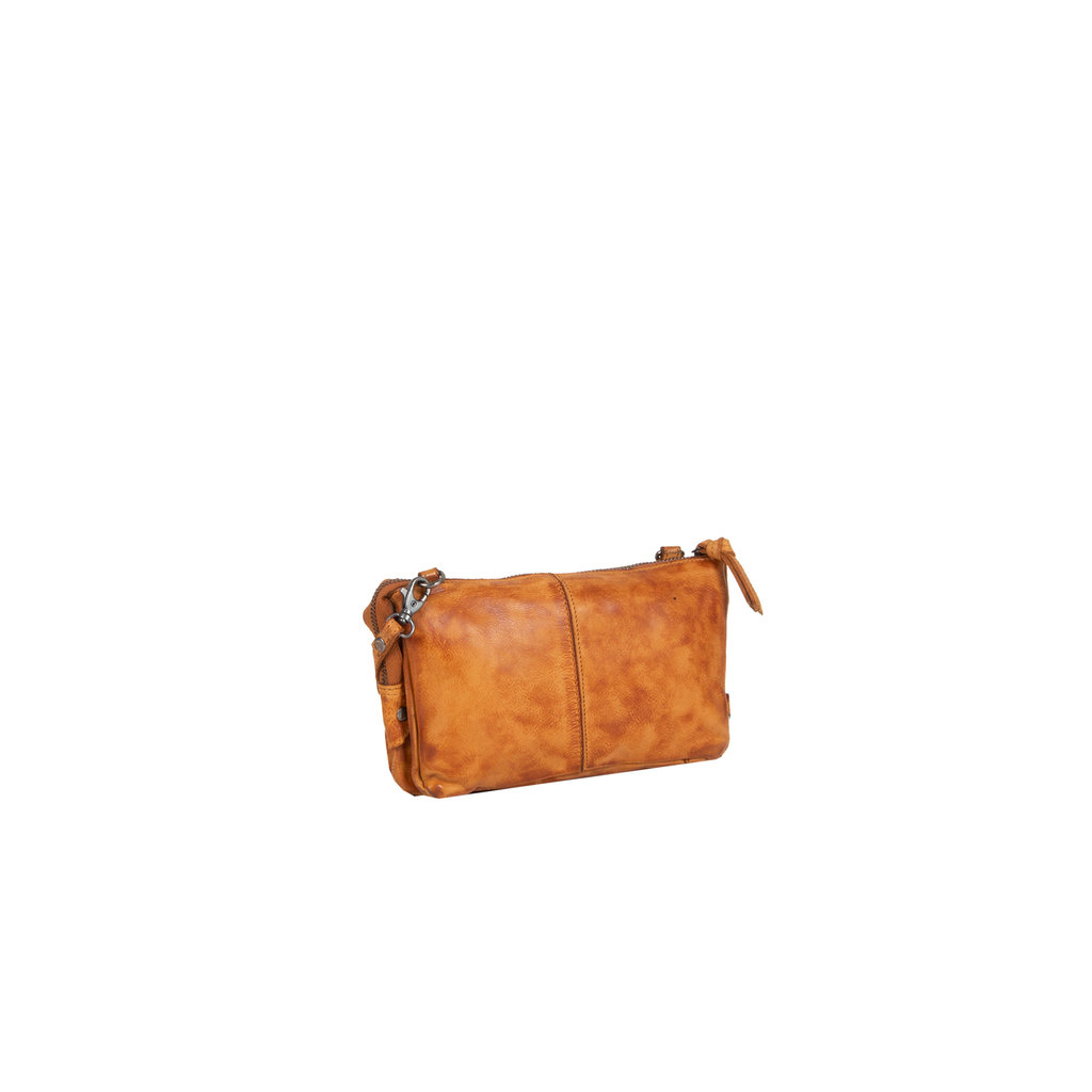 Justified Bags® Roma Shoulder Bag Made Of Leather In Cognac