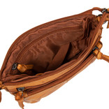 Justified Bags® Roma Top Zip Cognac