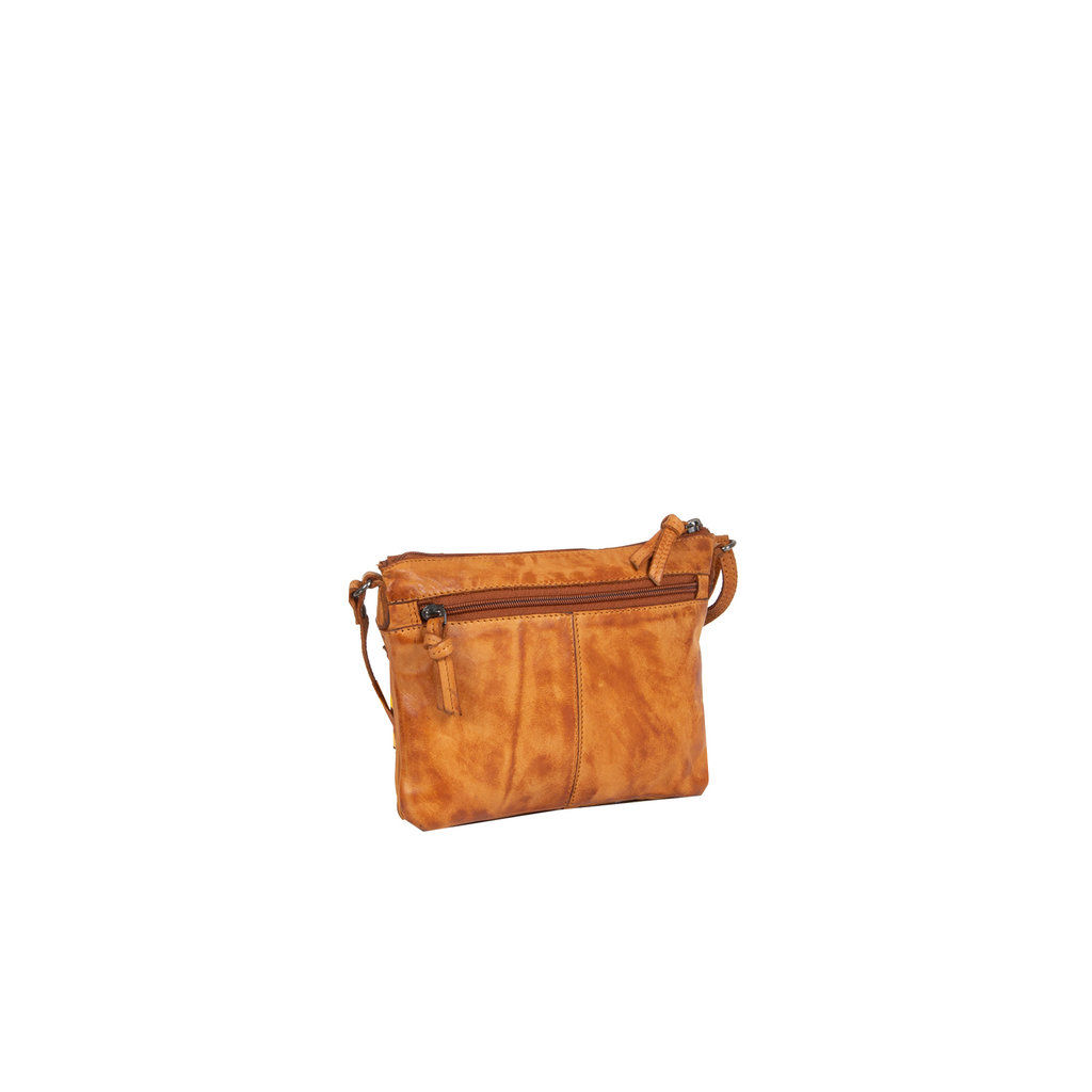 Justified Bags® Roma Top Zip Cognac