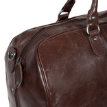 Justified Bags® Mantan Duffel - Weekender aus braunem Leder - Reisetasche - 44L