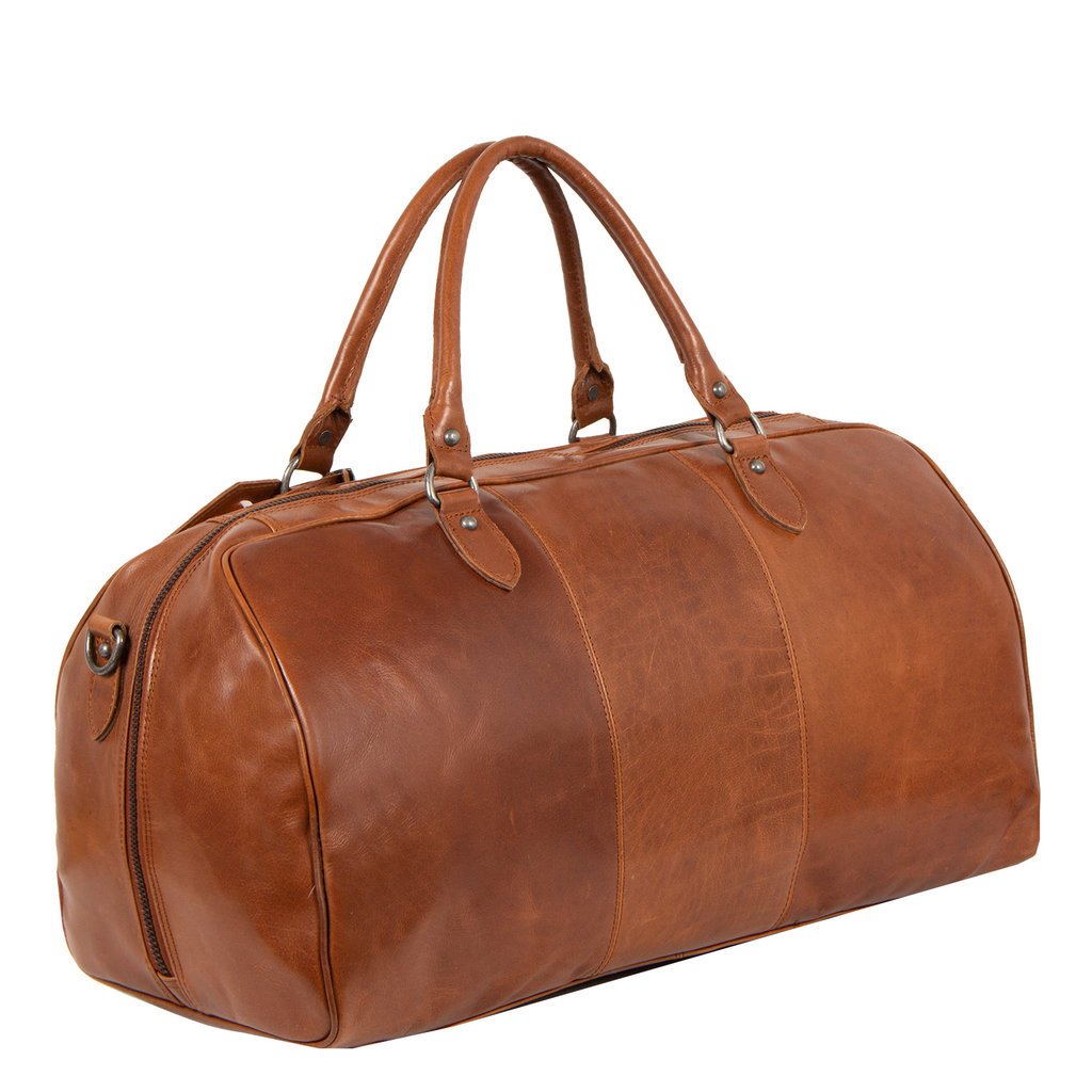 Justified Bags Mantan Cognac 40L Duffel Weekender Bag