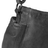 Justified Bags®  Kailash - Top Zip - Medium - Zwarte Leren Schoudertas