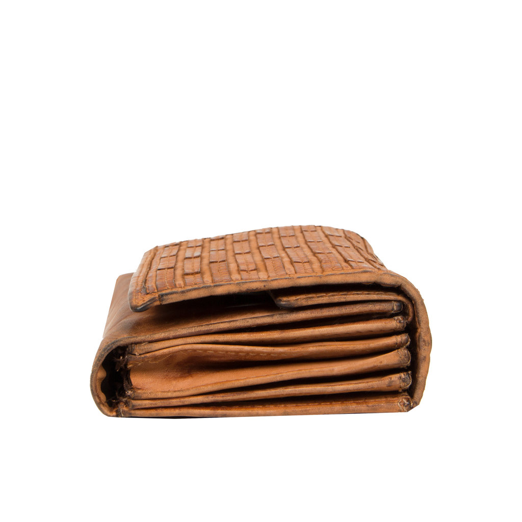 Justified Bags® Chantal - Leather Wallet - Cognac