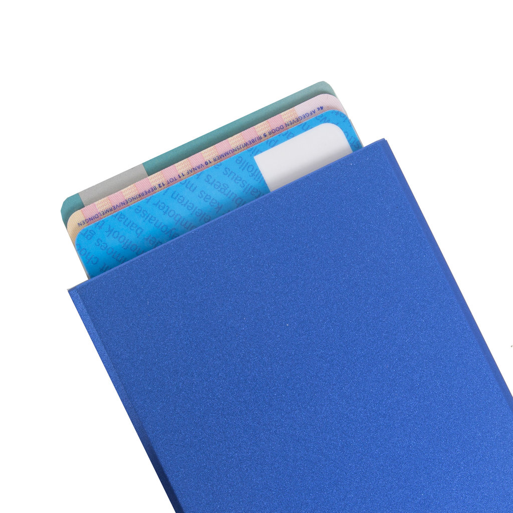 Justified Bags® Basic - Kreditkartenhalter - RFID - Kartenschutz - Blau