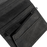 Leather nappa 12 card holder black coins pocket inside + box