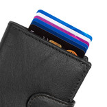 Justified Leather nappa credit case holder black + box