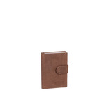 Leather hunter credit case holder brown + box