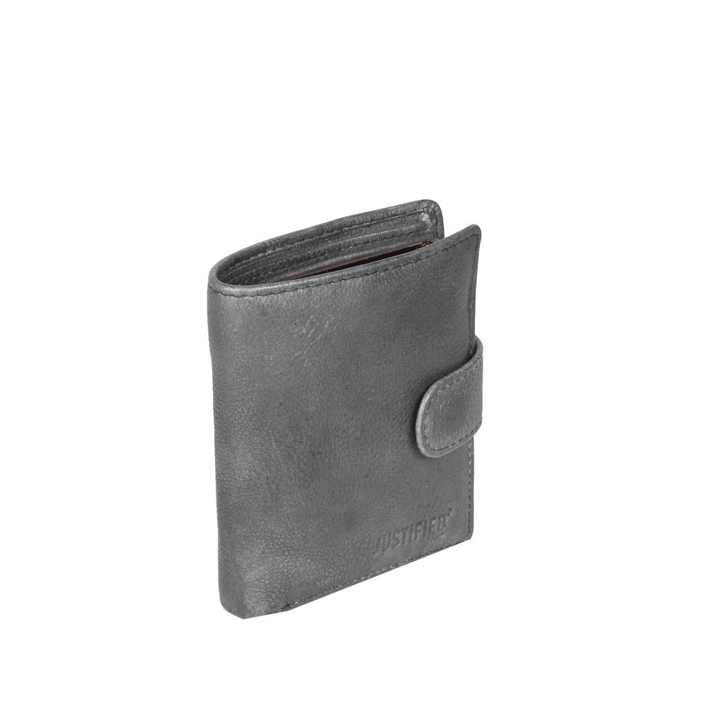 Kailash Leder creditcard holder grey + coin pocket + box