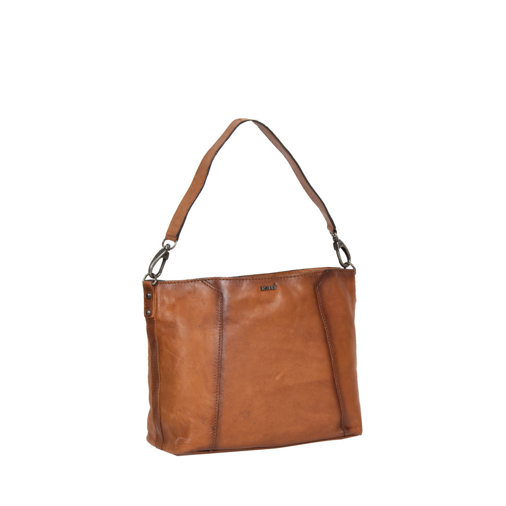 Justified Bags® Pluto Flamed Shouldertas Cognac