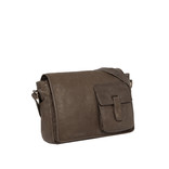 Justified Bags® Annapurna - A4 Flapover - Shoulder bag - Brown - 34x8x31cm