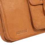 Justified Bags® Annapurna - A5 Flapover - Crossbody tas - Cognac - 24x6x28cm