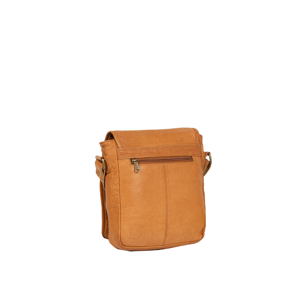 Justified Bags® Annapurna - Small Leather Crossbody Bag - Cognac