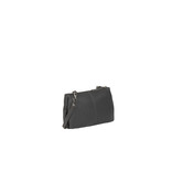 Justified Bags® Nynketop Zip Leather Shoulder Clutch Crossbody Bag Black
