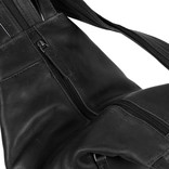 Justified Bags® Nynke Backpack Schwarzes Leder