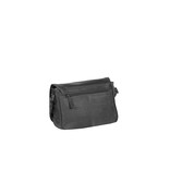 Justified Bags® Yara - Medium - Top Zip - Lederen Crossbody bag - Zwart