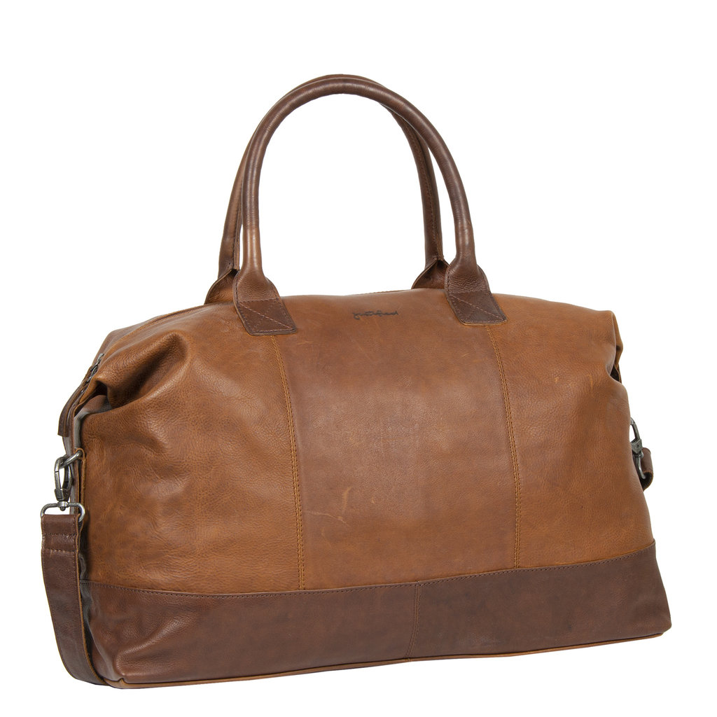 Justified Bags Dyon 2 Tone Cognac 38L Weekender Bag