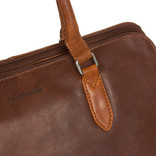Justified Bags® Dyon - Business Bag - Handtas - 2 tone - 39x20x30cm - Bruin