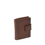 Justified Bags Leather Oil-pullup Credit Case Holder Cognac + Box