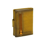 Burned Leather  Creditcard Holder Coinpocket + Box Occur