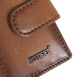 Justified Bags Creditcard Houder Cognac Muntgeldvak