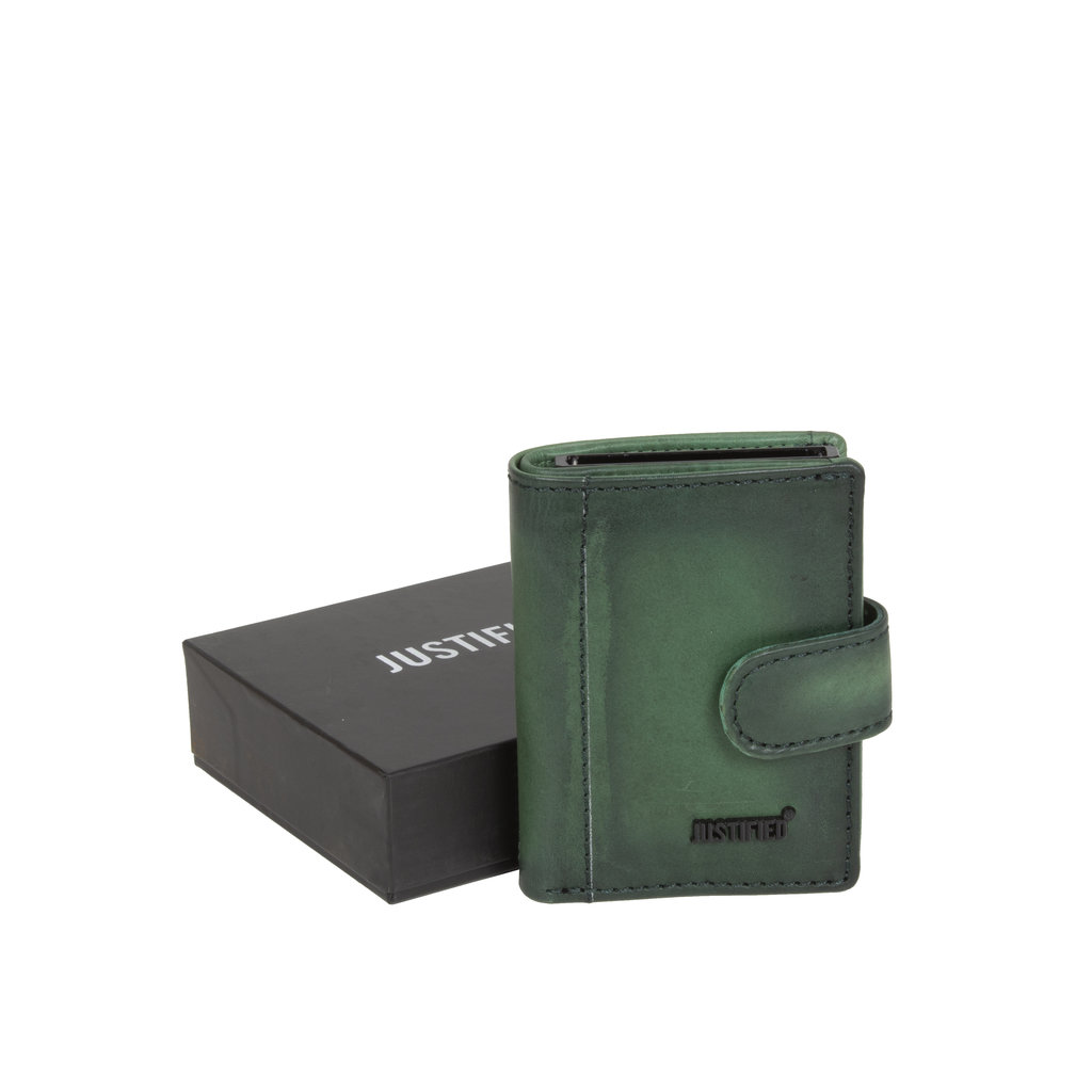 Justified Bags Creditcard Holder Dark Green Coinpocket