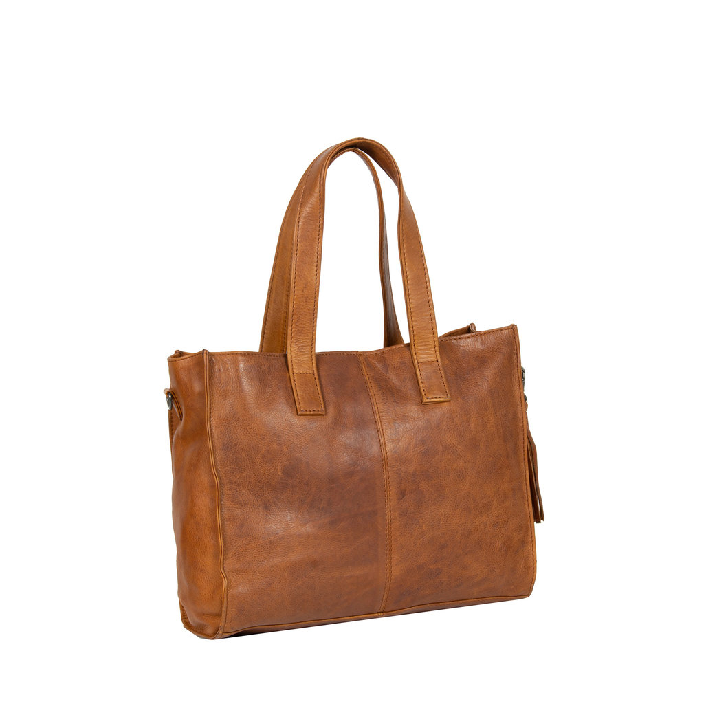 Justified Justified Bags Nynke Cognac 7L Shopper Medium