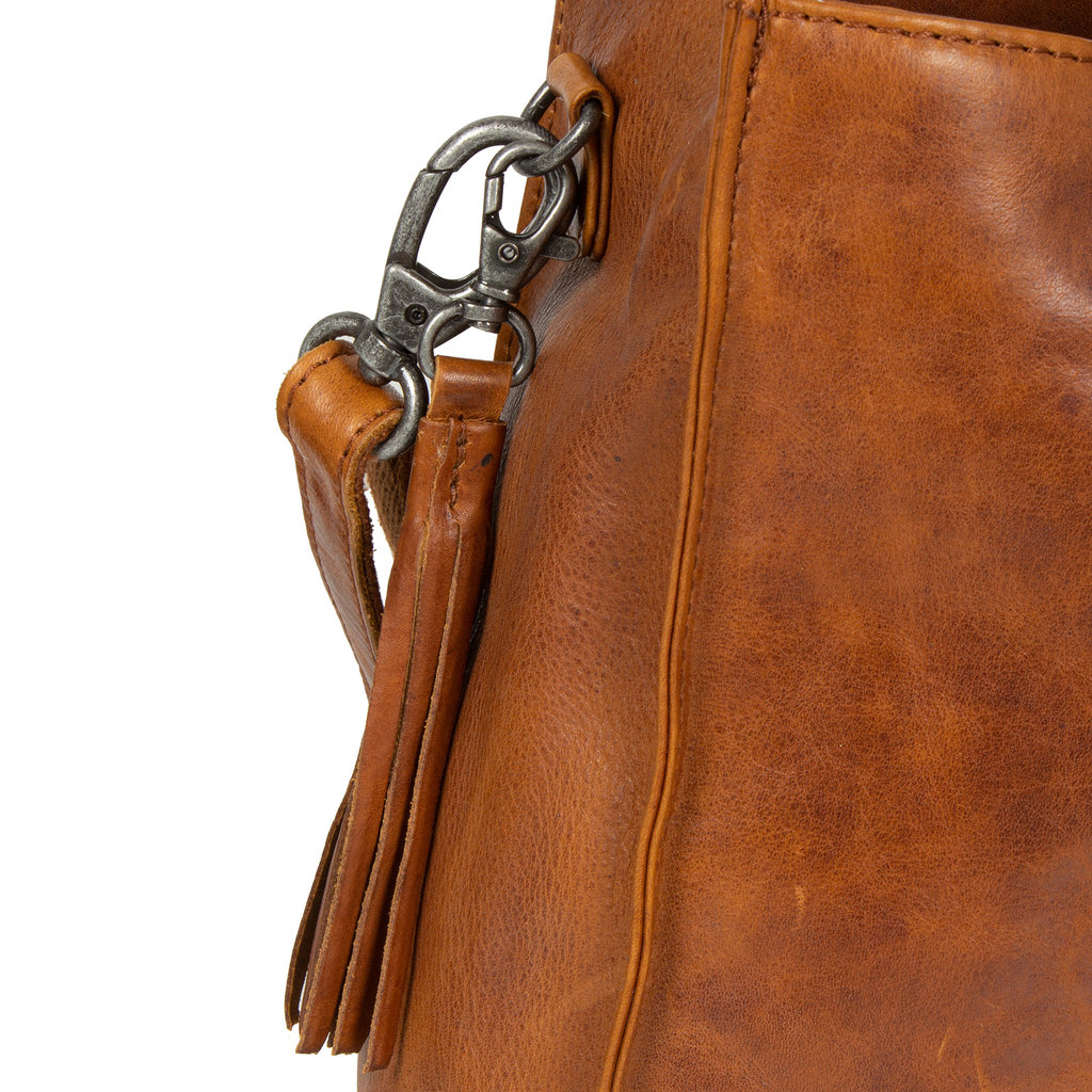 Justified Justified Bags Nynke Cognac 7L Shopper Medium