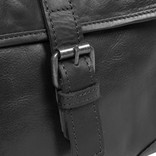 Mia  Duffel - Weekender Made Of Black Leather  Travel Bag